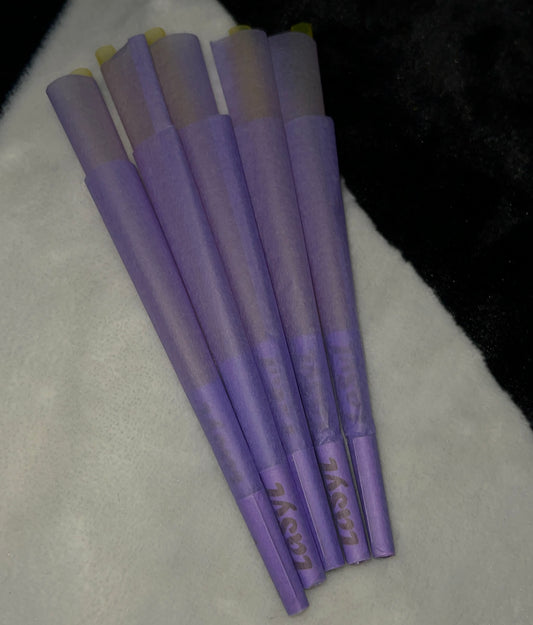 purple cones